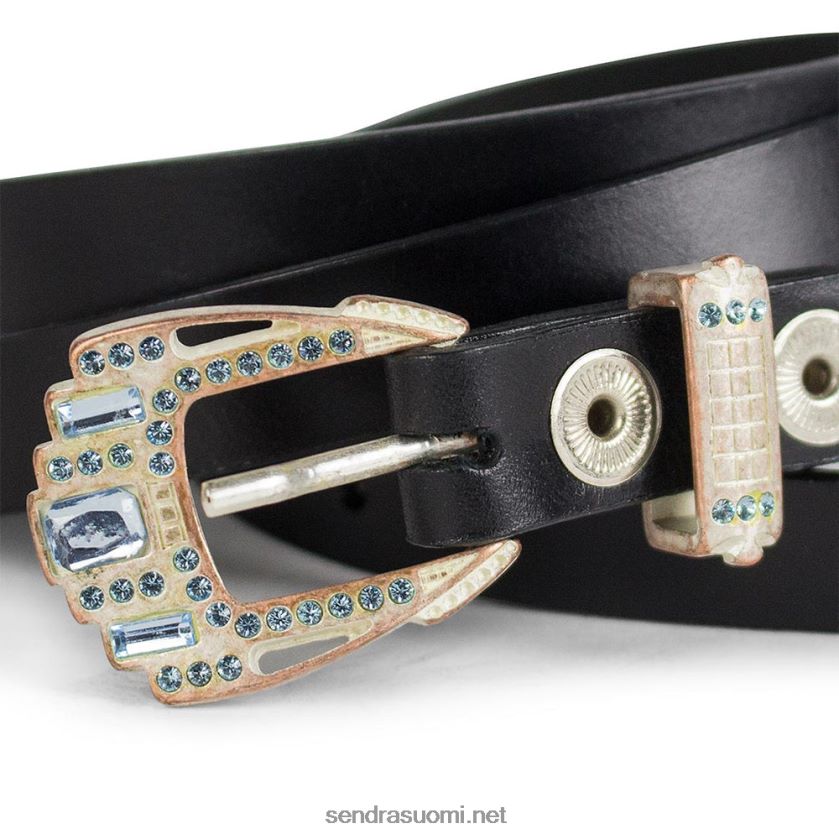 Sendra1287 cinturones negro cobre plata/agua marinaLX4B0T416