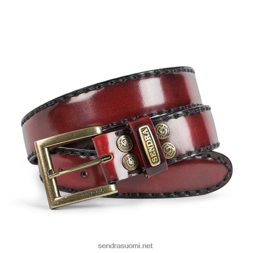 Sendra8563 cinturones flora rojo oro viejoLX4B0T370
