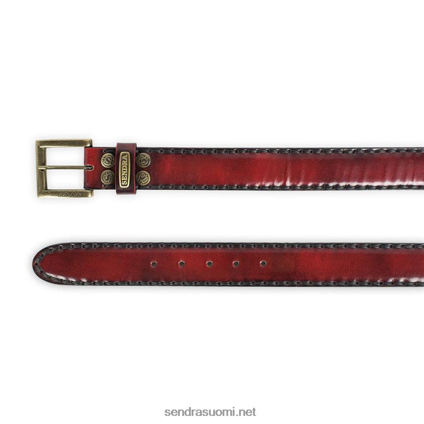 Sendra8563 cinturones flora rojo oro viejoLX4B0T370