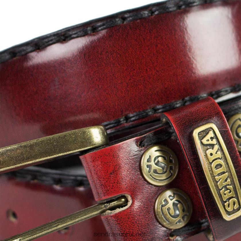 Sendra8563 cinturones flora rojo oro viejoLX4B0T370