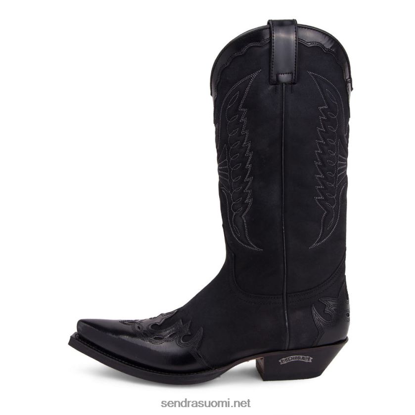 Sendra miehet 2560 cuervo flora negro-nobuk negroLX4B0T127