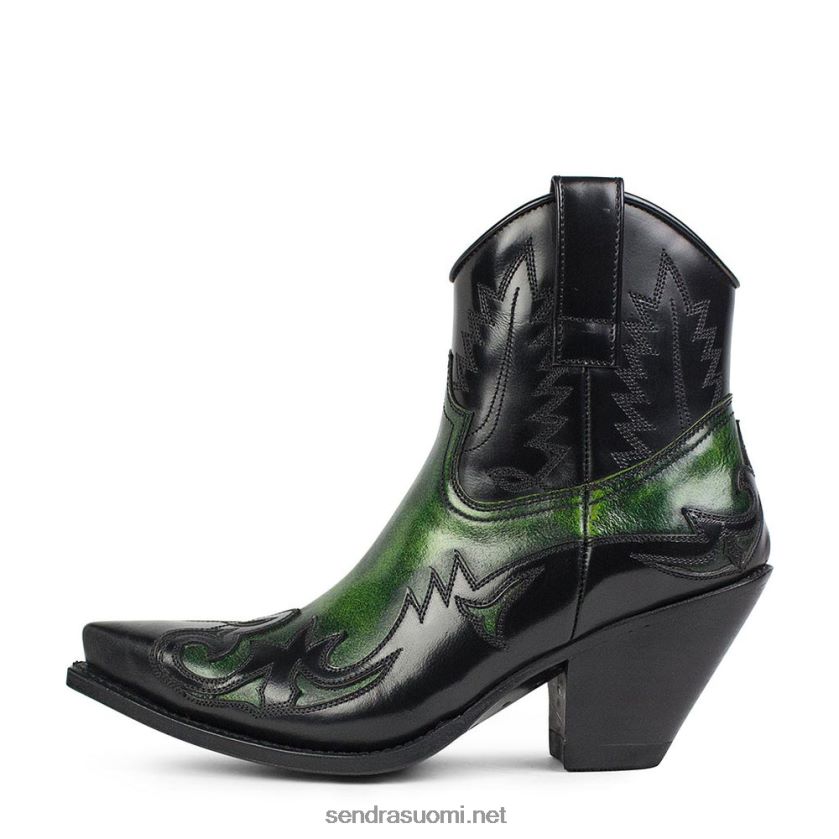Sendra naiset 16695 gorca denver verde cepillado-flora negroLX4B0T346