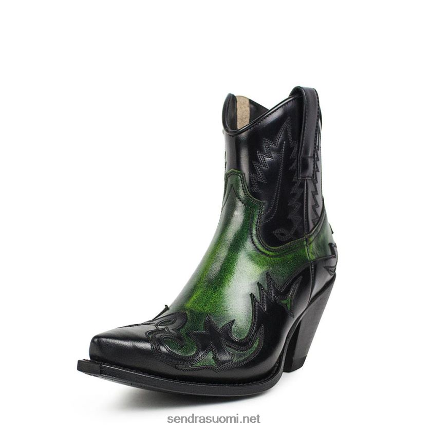 Sendra naiset 16695 gorca denver verde cepillado-flora negroLX4B0T346